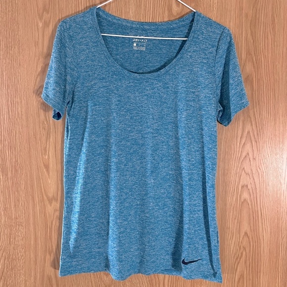 Nike Dri-Fit Workout Dark Teal Top - Picture 1 of 3